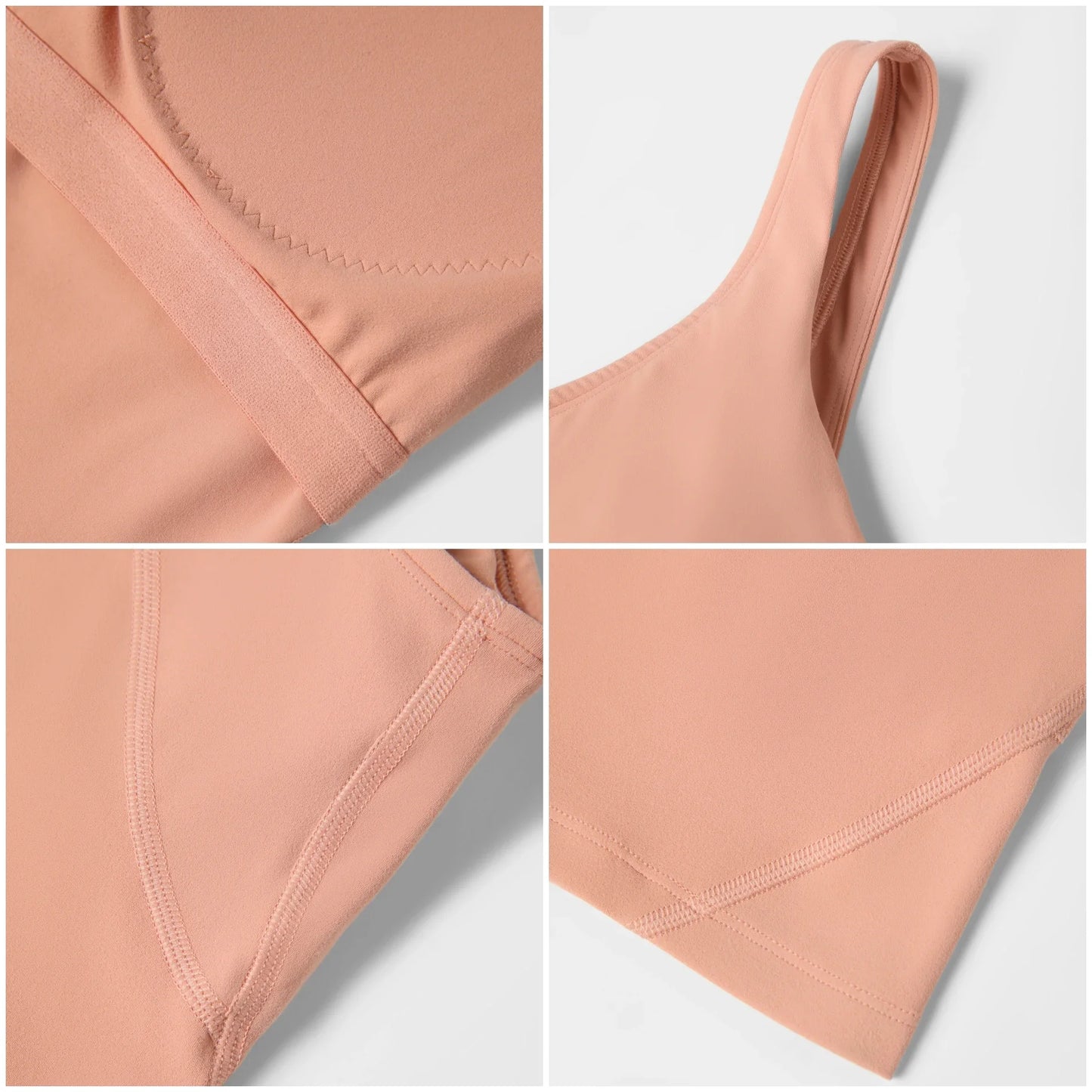 Sujetador deportivo para mujer, top de yoga con almohadilla fija para el pecho, chaleco de gimnasio a prueba de golpes, ropa de entrenamiento, top corto de fitness con espalda en forma de U
