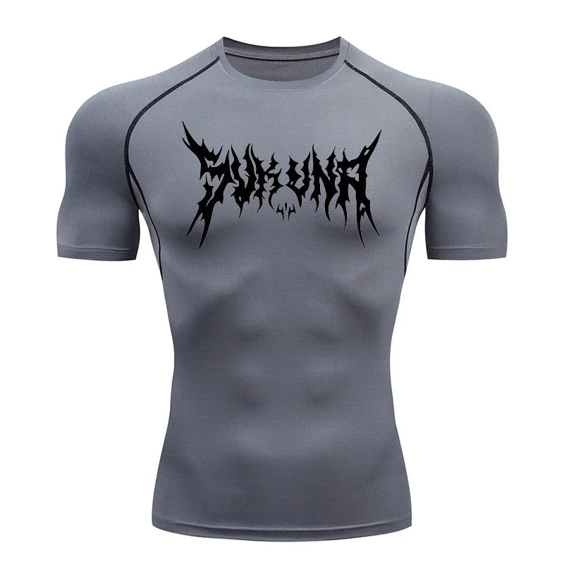 Camiseta deportiva con estampado de araña para hombre, de secado rápido, para gimnasio, ejercicio, trote, manga corta, transpirable, tallas S-3XL