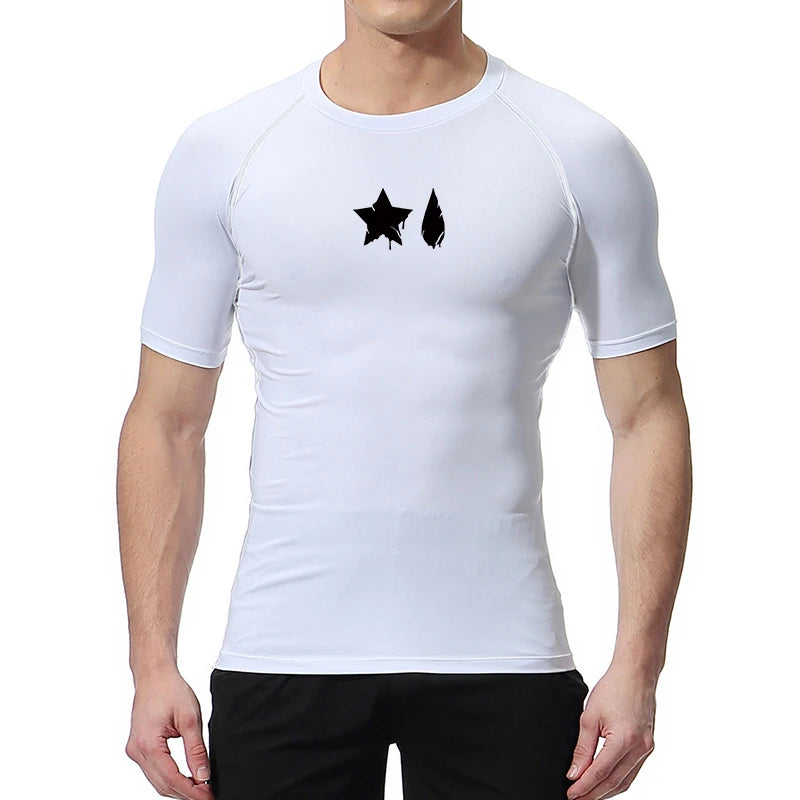 Camiseta de compresión con estampado de araña para hombre, deportiva, de secado rápido, de manga larga, para gimnasio, entrenamiento, fitness, ropa interior.