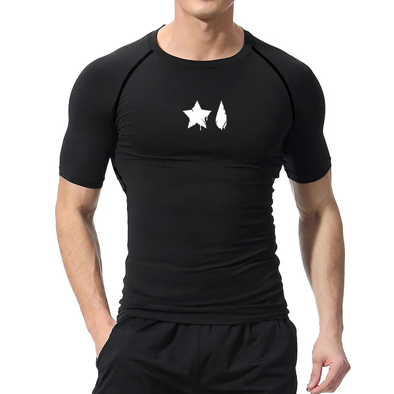 Camiseta de compresión con estampado de araña para hombre, deportiva, de secado rápido, de manga larga, para gimnasio, entrenamiento, fitness, ropa interior.