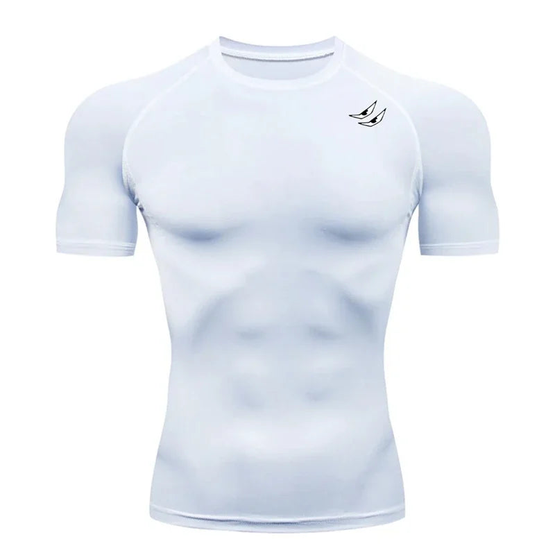 Camiseta deportiva con estampado de araña para hombre, de secado rápido, para gimnasio, ejercicio, trote, manga corta, transpirable, tallas S-3XL