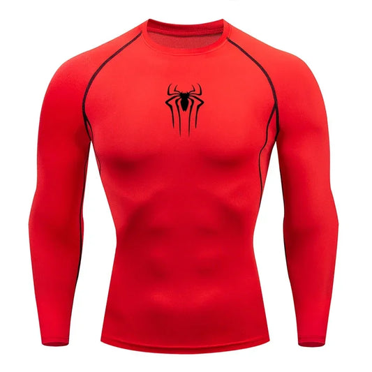 Camiseta de compresión de manga larga para hombre, ropa deportiva de verano para correr, transpirable, de secado rápido, elástica, tallas S-3XL