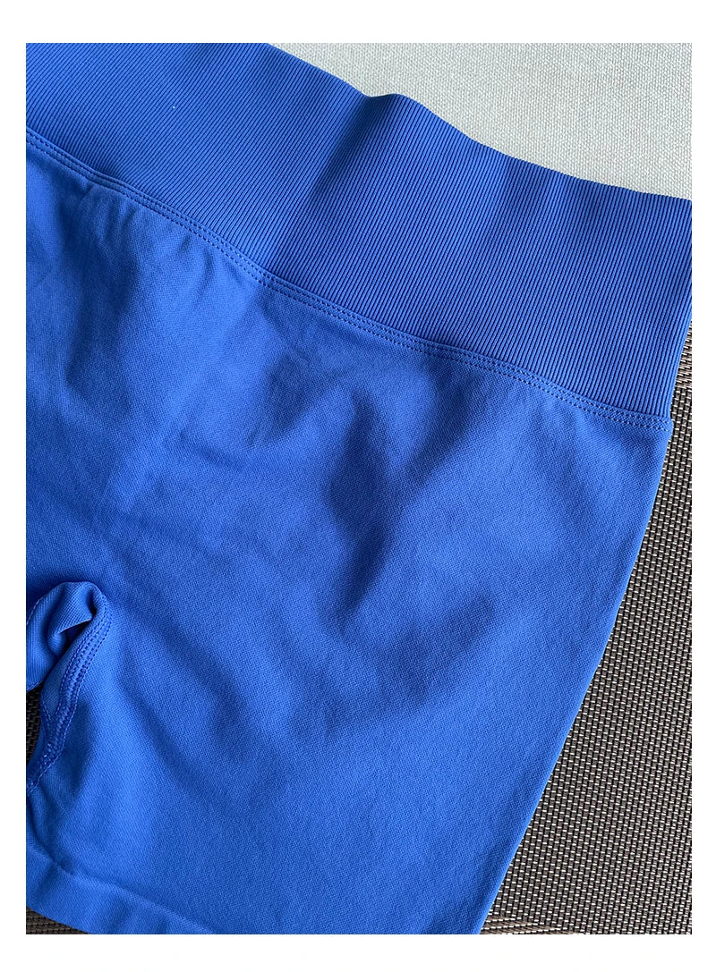 Pantalones cortos Pro Solid Seamless Half Pants Women Soft Fitness Outfits Yoga Pants Gym Running Bike Wear