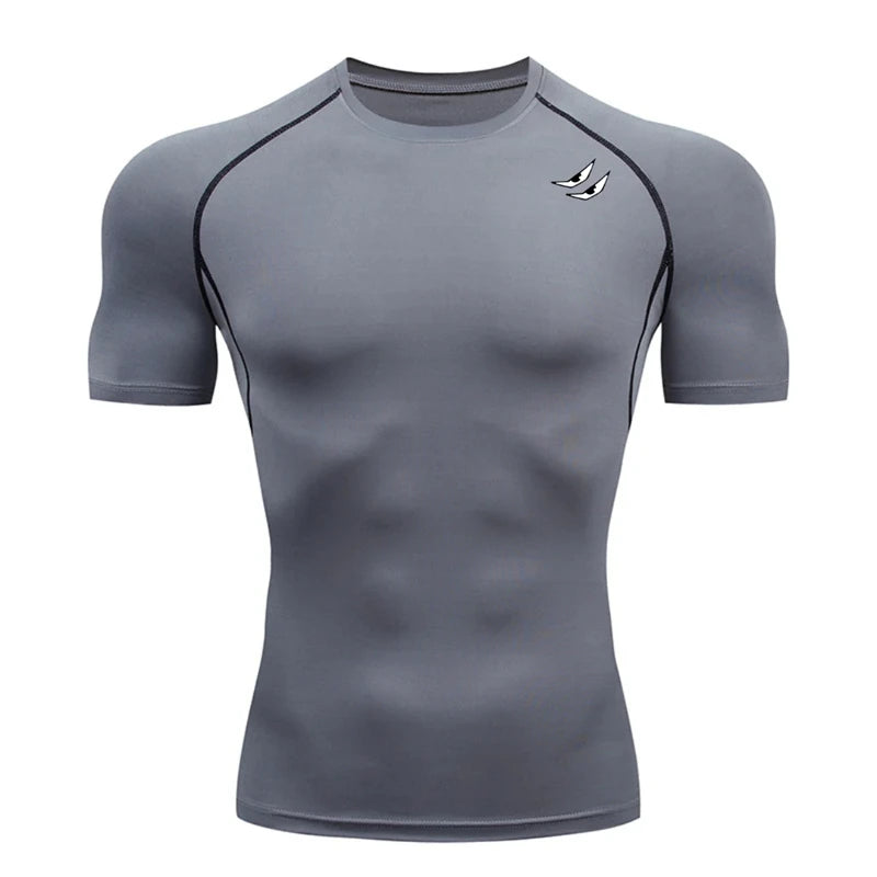Camiseta deportiva con estampado de araña para hombre, de secado rápido, para gimnasio, ejercicio, trote, manga corta, transpirable, tallas S-3XL