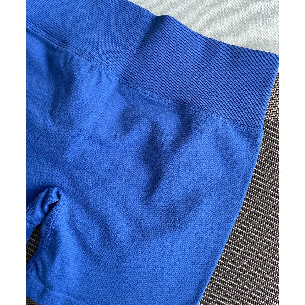 Pantalones cortos Pro Solid Seamless Half Pants Women Soft Fitness Outfits Yoga Pants Gym Running Bike Wear
