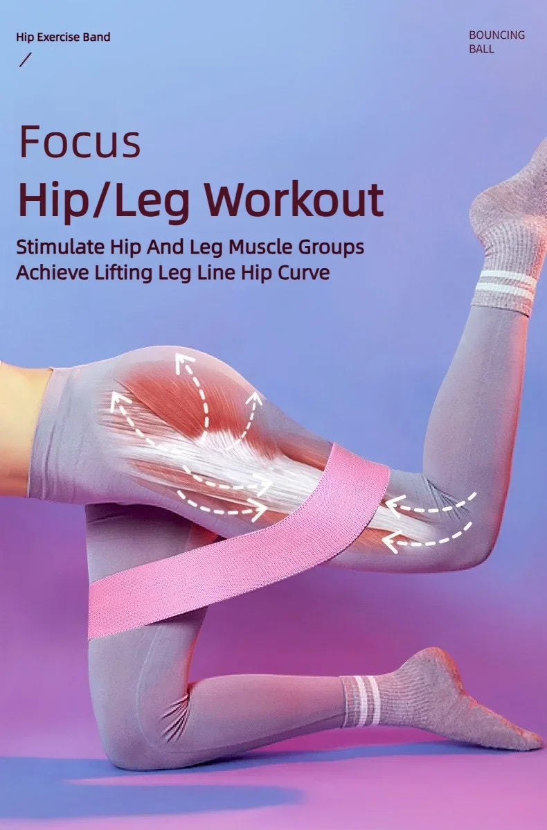 3 bandas elásticas de tela para glúteos, muslos y caderas, para entrenamiento de sentadillas, estiramientos circulares, bandas de fitness, equipo de yoga y gimnasio.