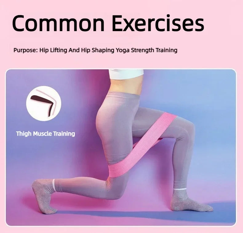 3 bandas elásticas de tela para glúteos, muslos y caderas, para entrenamiento de sentadillas, estiramientos circulares, bandas de fitness, equipo de yoga y gimnasio.