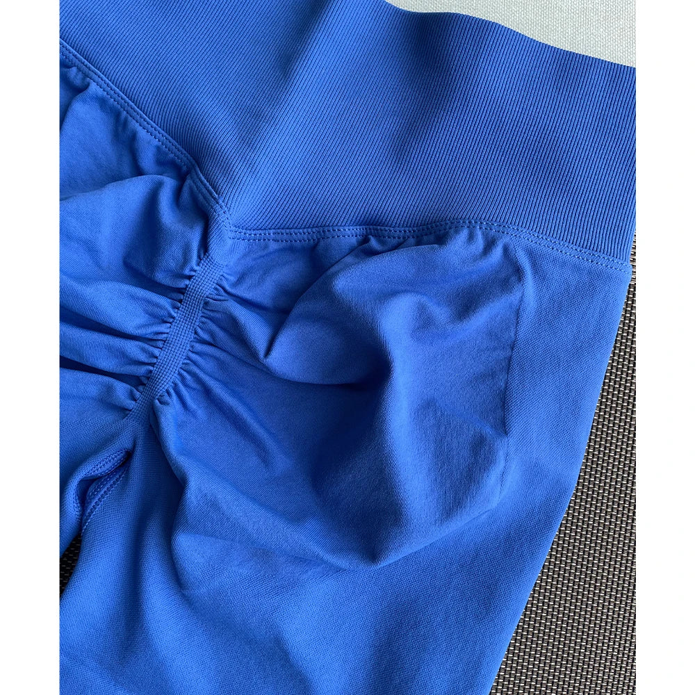 Pantalones cortos Pro Solid Seamless Half Pants Women Soft Fitness Outfits Yoga Pants Gym Running Bike Wear