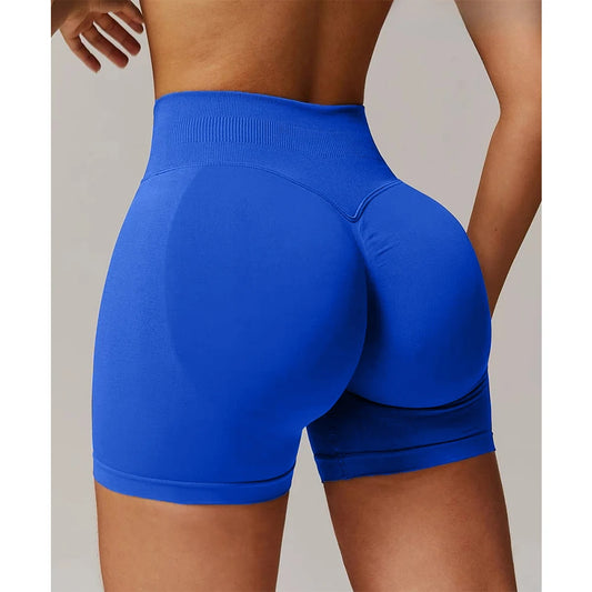 Pantalones cortos Pro Solid Seamless Half Pants Women Soft Fitness Outfits Yoga Pants Gym Running Bike Wear