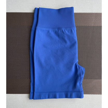 Pantalones cortos Pro Solid Seamless Half Pants Women Soft Fitness Outfits Yoga Pants Gym Running Bike Wear