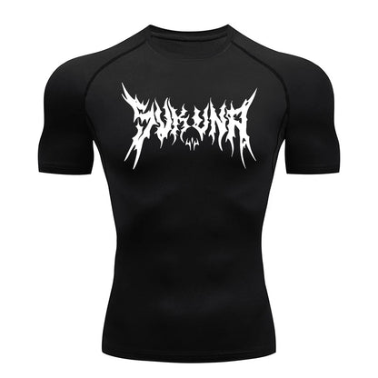 Camiseta deportiva con estampado de araña para hombre, de secado rápido, para gimnasio, ejercicio, trote, manga corta, transpirable, tallas S-3XL