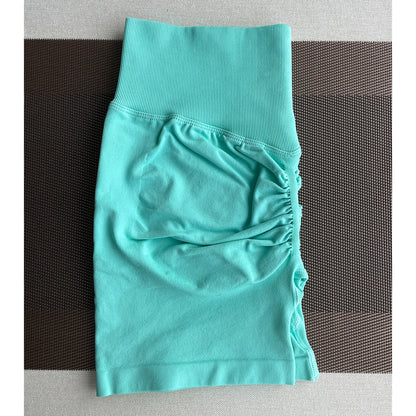 Pantalones cortos Pro Solid Seamless Half Pants Women Soft Fitness Outfits Yoga Pants Gym Running Bike Wear