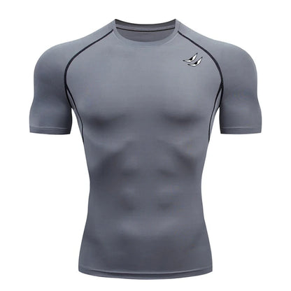 Camiseta deportiva con estampado de araña para hombre, de secado rápido, para gimnasio, ejercicio, trote, manga corta, transpirable, tallas S-3XL