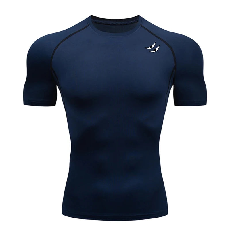 Camiseta deportiva con estampado de araña para hombre, de secado rápido, para gimnasio, ejercicio, trote, manga corta, transpirable, tallas S-3XL